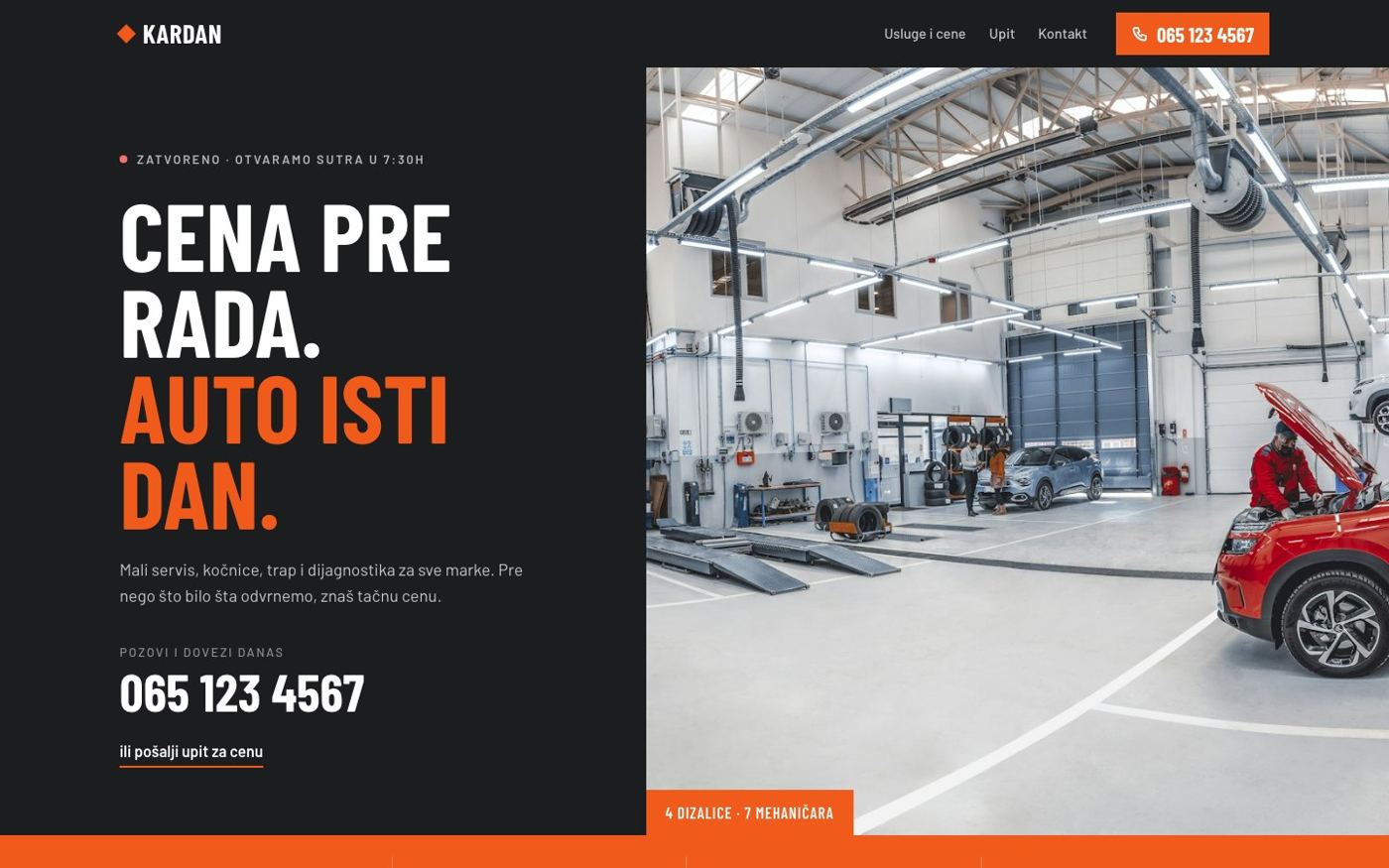 Sajt auto servisa